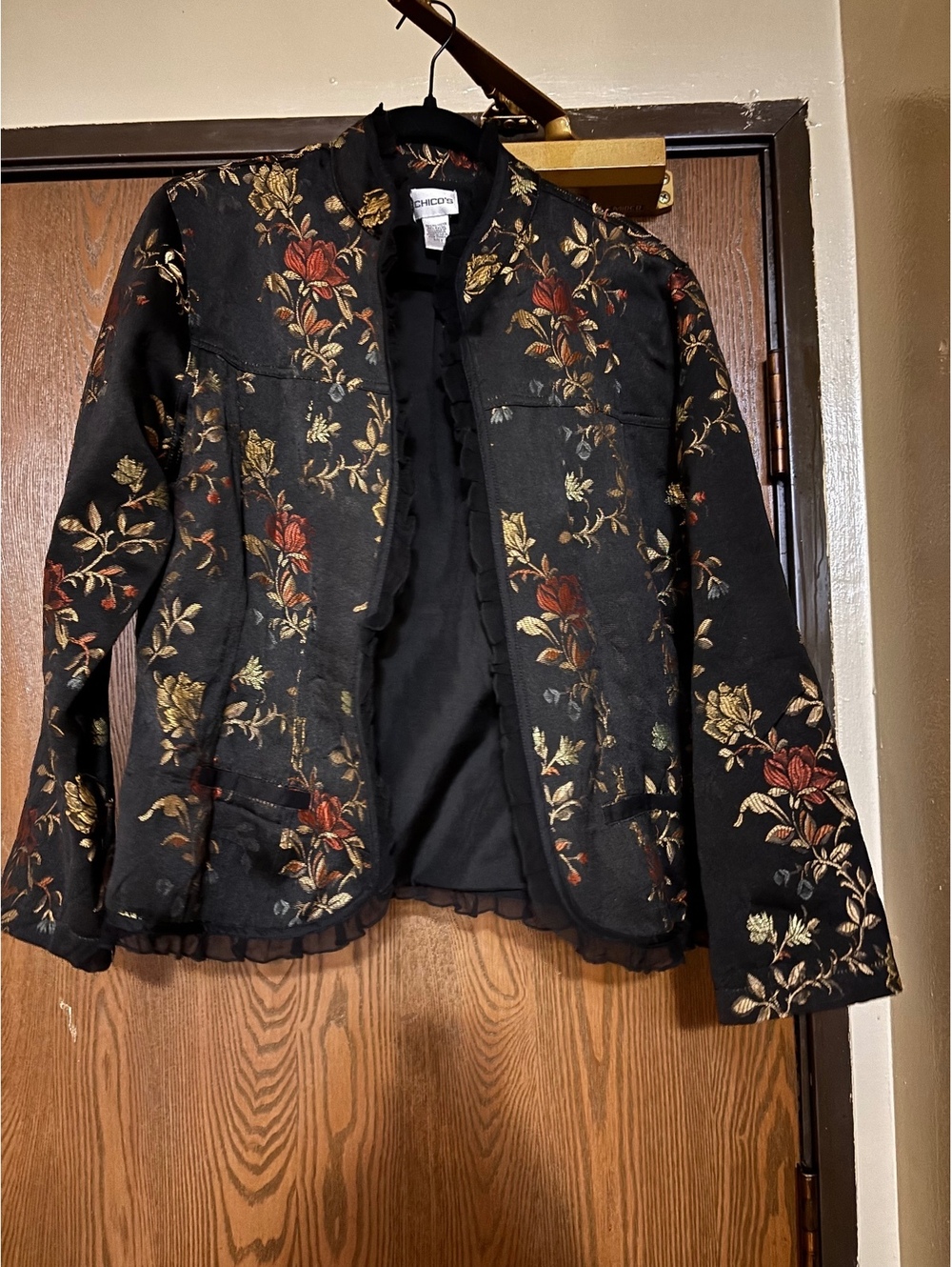 Vintage Chico’s Floral Embroidered Jacket
